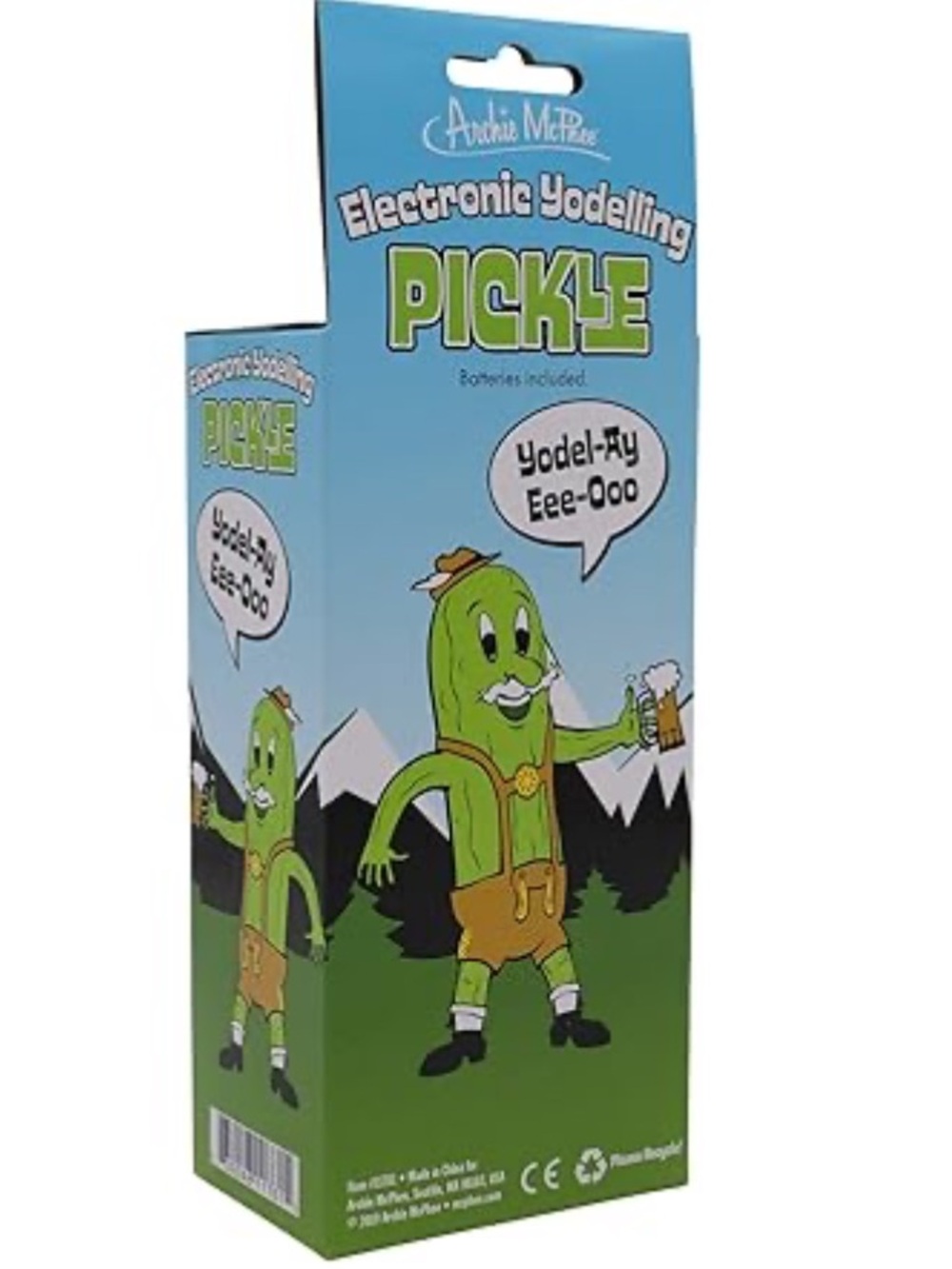 Archie McPhee Electronic Yodelling Pickle Toy - NEW - Picture 2 of 5